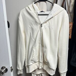 Tommy Hilfiger White Hoodie Jacket